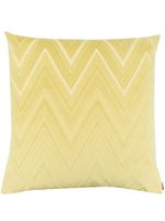 Missoni Home coussin en velours à motif zigzag - Vert