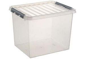 Sunware Q-line box 52 liter transp/metaal