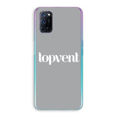 Topvent Grijs Wit: Oppo A72 Transparant Hoesje