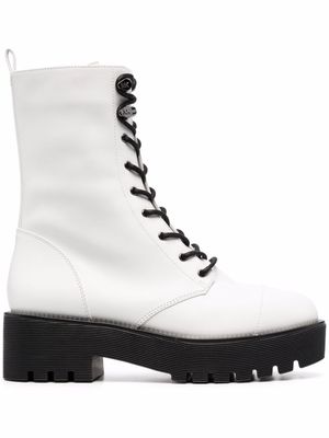 Michael Michael Kors bottes Bryce à lacets - Blanc