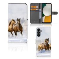 Samsung Galaxy A34 | Telefoonhoesje | Met pasjeshouder | Paarden