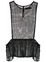 Olympiah Flamingo mesh tank top x Silvia Braz - Noir