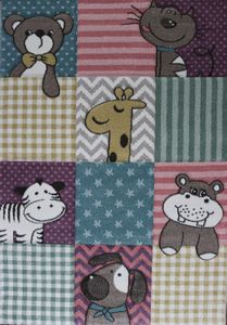 Kindervloerkleed Pastel Kids 21906-750 Multi-80 x 150 cm