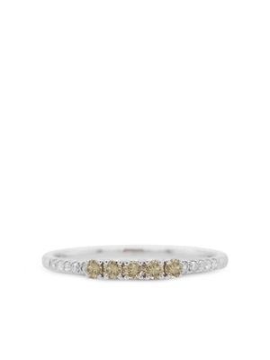 HYT Jewelry anneau en or blanc 18ct pavé de diamants - Argent