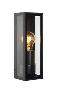 Lucide DUKAN - Wandlamp Buiten - 1xE27 - IP65 - Zwart