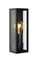 Lucide DUKAN - Wandlamp Buiten - 1xE27 - IP65 - Zwart - thumbnail