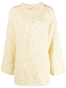 Rodebjer pull Ermine à col v - Jaune