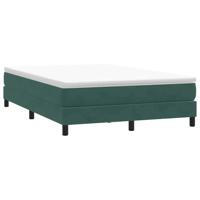 Boxspring zonder matras fluweel donkergroen 160x210 cm