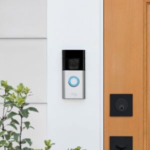 ring Video Doorbell Plus Video-deurintercom via WiFi Nikkel (mat), Zwart