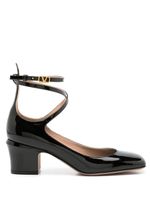 Valentino Garavani escarpins Tan-Go 60 mm en cuir verni - Noir