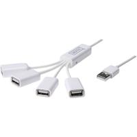 Digitus DA-70216 USB 2.0-hub 4 poorten Wit