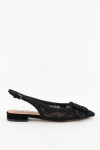 Bibi Lou slingback ballerinas gehaakt zwart