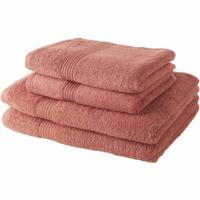 Handdoekenset TODAY Terra cotta 100% katoen (4 Onderdelen)