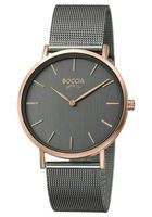 Boccia 3273-08 Horloge titanium-staal zilver- en rosekleurig 35 mm - thumbnail