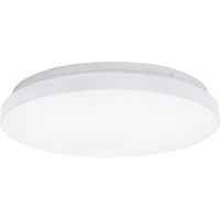 LED Plafondlamp - Aigi Syna - Opbouw Rond 20W - Warm Wit 3000K - Mat Wit - Aluminium - thumbnail
