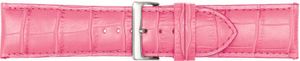 Horlogeband Poletto 454S.15.24 Leder Roze 24mm