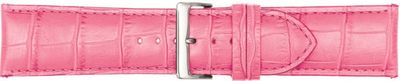Horlogeband Poletto 454S.15.24 Leder Roze 24mm