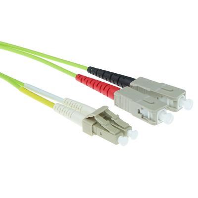 ACT RL5905 Glasvezel Patchkabel Duplex LSZH - LC/SC 50/125µm OM5 - 5 meter