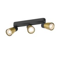 SLV SpotPuri 2.0 Dome zwart-goud 3-lichts - 1008329
