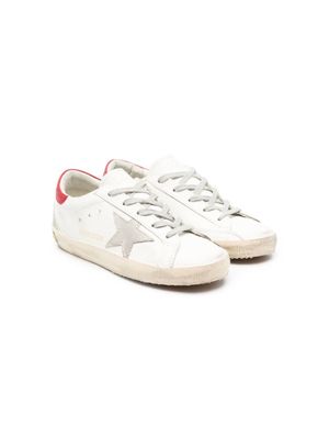 Golden Goose Kids baskets Super-Star en cuir - Blanc