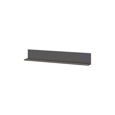 Wandplank Amalfi Grafiet-Eiken