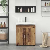 Badkamerkastenset TULUM Oud Hout 60 x 34 x 63 cm Bewerkt hout