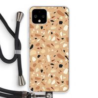 Terrazzo N°17: Pixel 4 Transparant Hoesje met koord