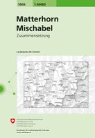 Wandelkaart - Topografische kaart 5006 Matterhorn Mischabel | Swisstopo - thumbnail