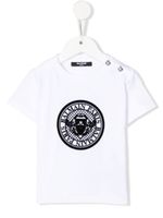 Balmain Kids t-shirt à logo imprimé - Blanc