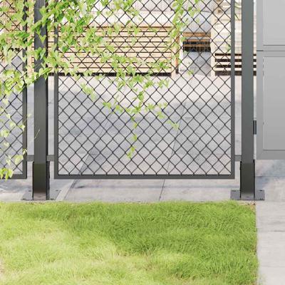 Spokkels vierkant 12 st 71x71 mm gepoedercoat staal antraciet
