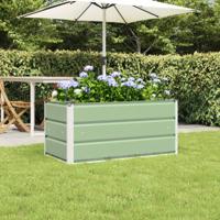 Plantenbak Pastelgroen 100 x 50 x 45 cm Gegalvaniseerd staal