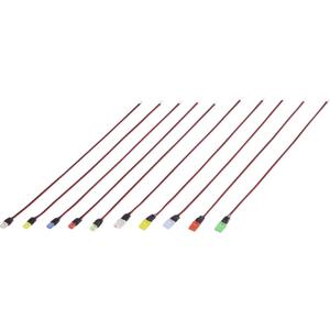 TRU COMPONENTS TC-6649288 LED-assortiment Geel, Blue, Rood, Standaard-groen (zijdemat), Wit Vierhoekig 2 x 3 mm, 2 x 5 mm Tray