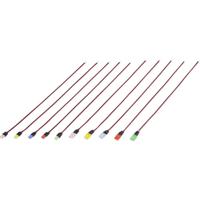 TRU COMPONENTS TC-6649288 LED-assortiment Geel, Blue, Rood, Standaard-groen (zijdemat), Wit Vierhoekig 2 x 3 mm, 2 x 5 mm Tray