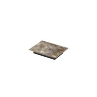 INK Post Wastafel keramische slab envelop bak met 1 kraangat 60x45x1 Earth glossy