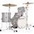 Ludwig LC2797 Breakbeats Silver Sparkle 4-delige ketelset incl. tassenset