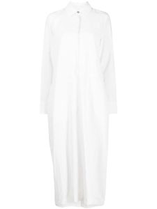 Jil Sander robe chemise en lin - Blanc