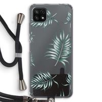 Simple leaves: Samsung Galaxy A22 5G Transparant Hoesje met koord