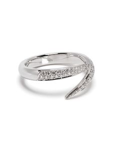 Shaun Leane bague Single Interlock en or blanc 18ct ornée de diamants - Argent