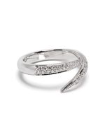 Shaun Leane bague Single Interlock en or blanc 18ct ornée de diamants - Argent - thumbnail