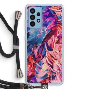 Pink Orchard: Samsung Galaxy A52 Transparant Hoesje met koord