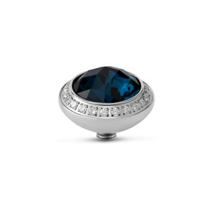 Melano Twisted Lush CZ Steentje Montana Zilver