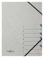 Sorteermap pagna easy a4 7 tabs blauw
