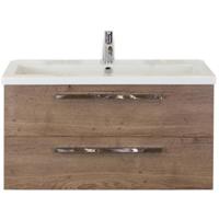 Seville Badmeubelset 100 cm - Tabacco - Wastafel Djazz 1 Kraangat