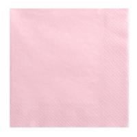Partydeco Tafel servetten - papier - roze - 33 cm - diner/lunch/verjaardag