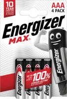 Energizer batterijen Max AAA-LR03-E92, blister van 4 stuks
