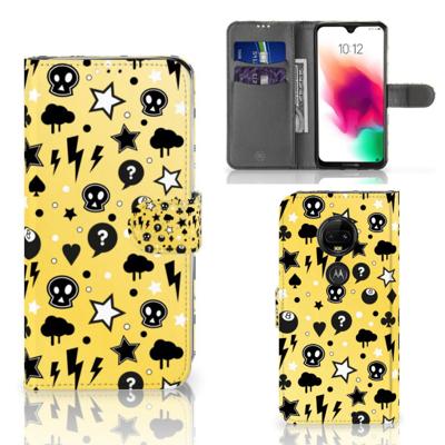 Telefoonhoesje met Naam Motorola Moto G7 | G7 Plus Punk Geel Telefoonhoesje met Naam Motorola Moto G7 | G7 Plus Punk Geel