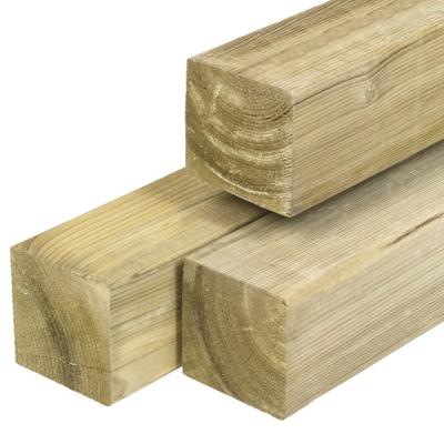 Paal Midden-Europees grenen 12,0x12,0x400 cm Tuindeco - Tuindeco