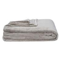Leen Bakker - Plaid Niek XXL - 240x220 Cm - Polyester - Taupe