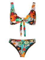 Amir Slama bikini fleuri à fermeture nouée - Multicolore