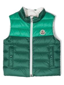 Moncler Enfant débardeur à patch logo - Vert